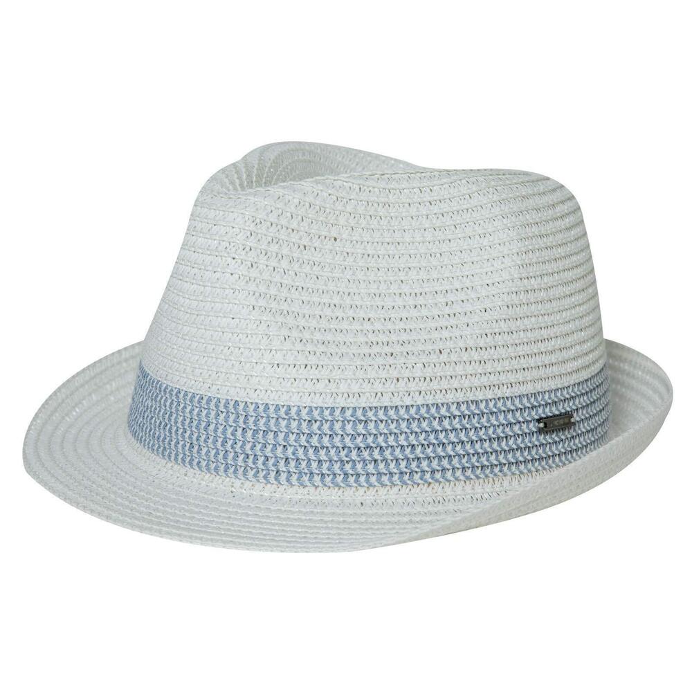 8601 Packable Straw Fedora Panama Sun Summer Beach Hat Cuban Trilby 64cm